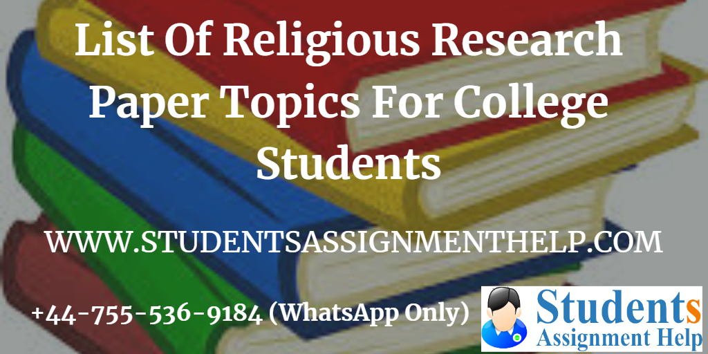 topics for research in religious studies